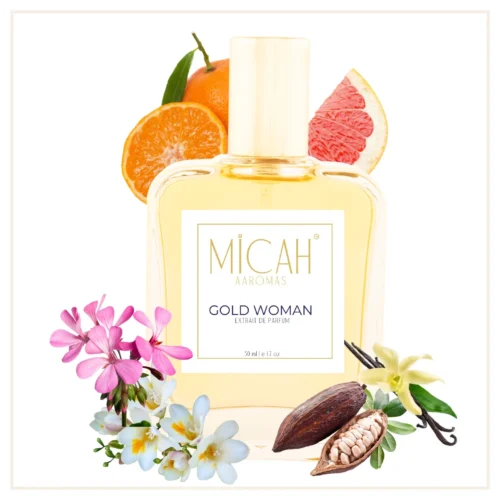 Gold Woman perfume for women luxury floral fragrance bottle front viewW1_1_1