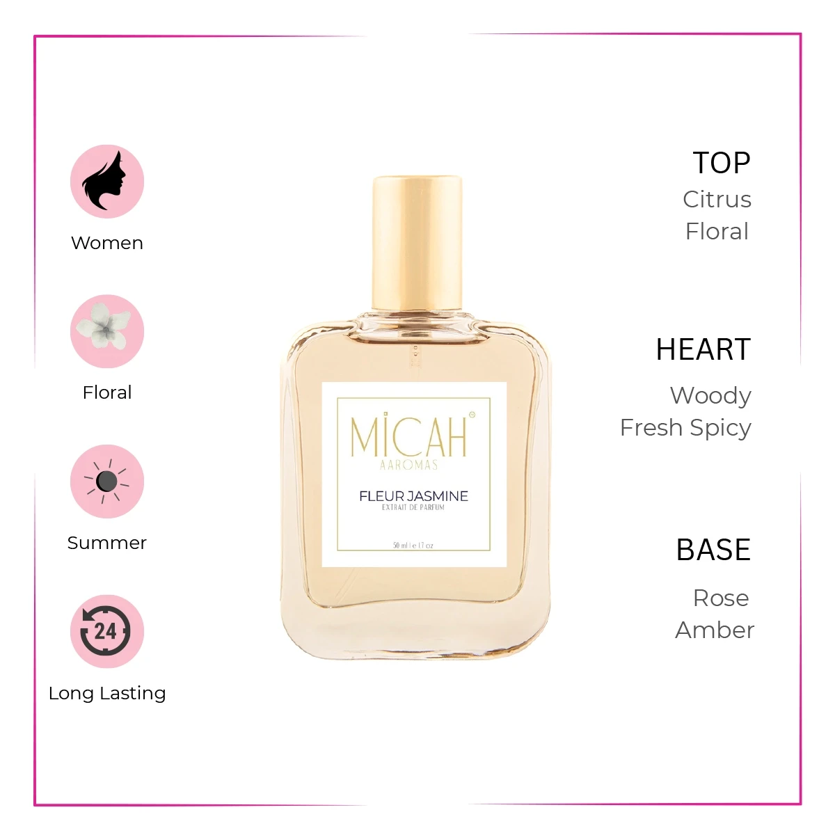 Fleur Jasmine Perfume floral jasmine fragrance for women_W1_3_1