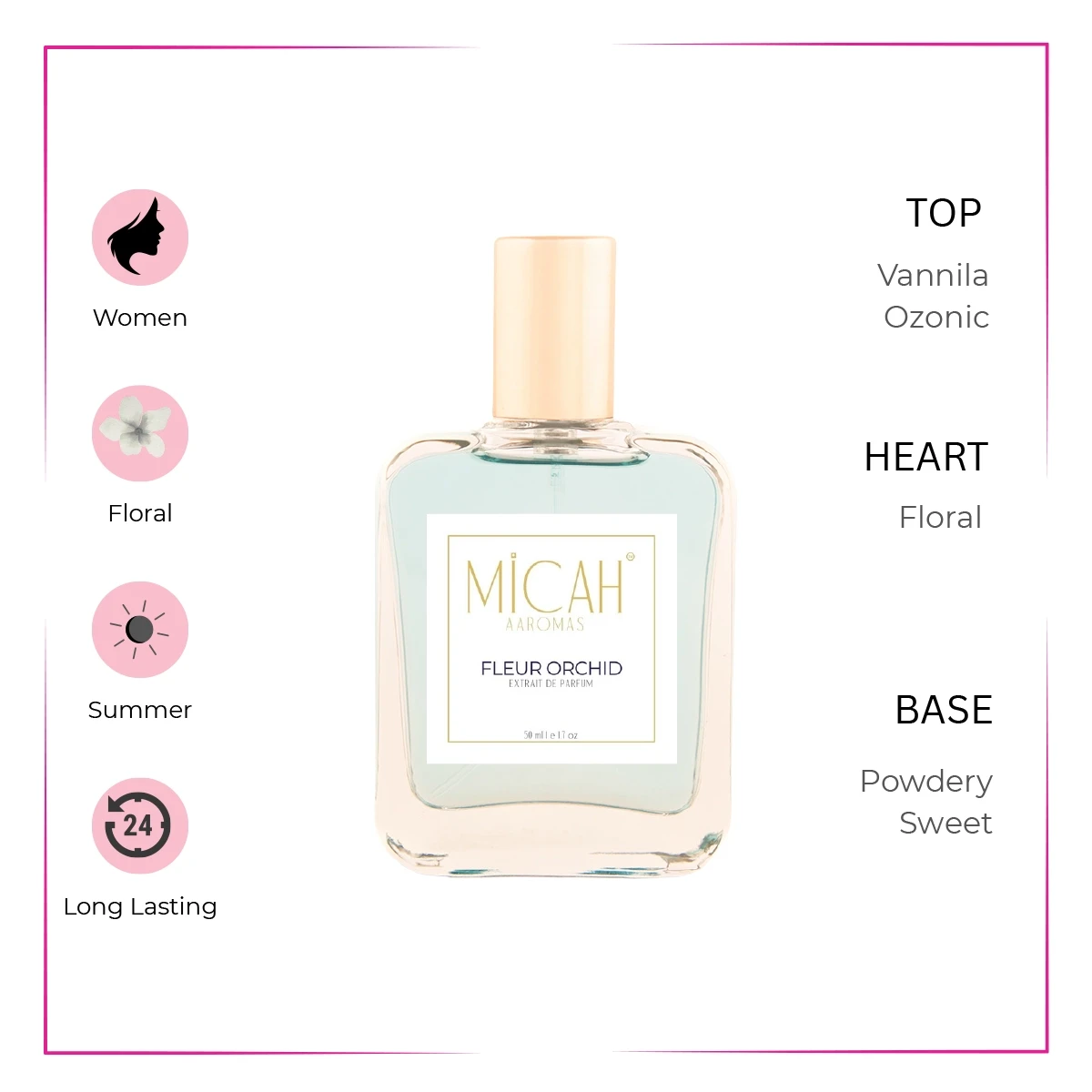 Long lasting extrait de parfum perfume for women airy floral vanilla_W1_3_1