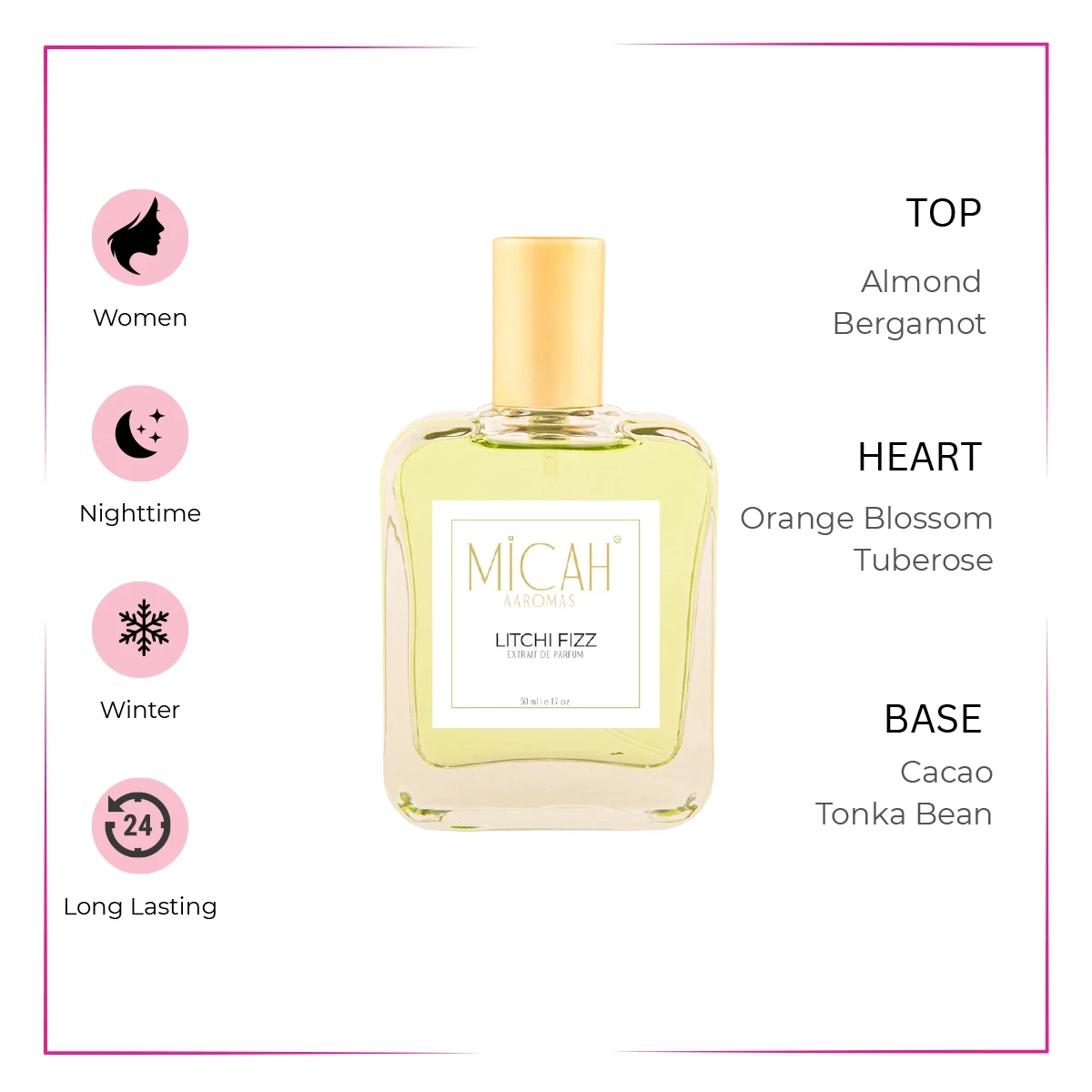 Fruity floral lychee perfume for women with rose and vanilla_W1_3_1