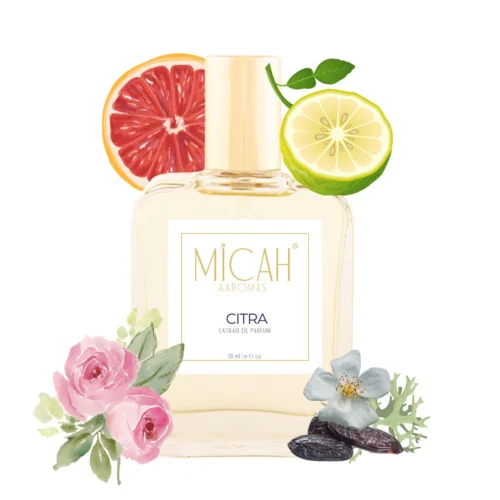Citra perfume by Micah Aaromas citrus aromatic fragrance bottle